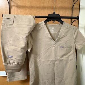 Figs Beige Technical Collection Scrubs
